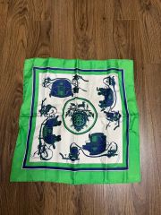 希少 限定刺繍 極美品 エルメス シルクスカーフ ガヴロッシュ ローブ 