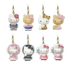 サンリオ HELLO KITTY トレーディングマスコットストラップ キーホルダー ロリータ フリル メイド タンニング