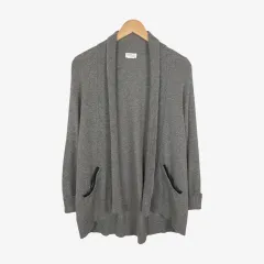 55 Club Monaco グレー ピュア カシミア オープン カーディガンのサムネイル