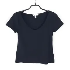 H&M Uネック 半袖Tシャツ M