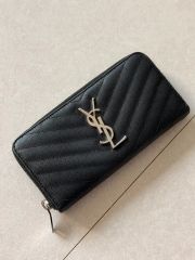 SAINT LAURENT YSL 二つ折り 長財布 ブラック 437469 - メルカリ