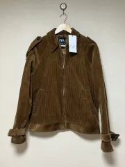 ZARA ザラ コーデュロイ バックル ブルゾン ジャケット