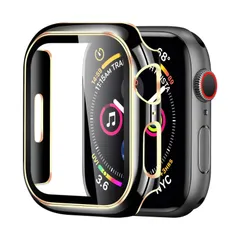 【在庫処分】Watch カバー 全面保護 カバー 二重構造 Watch アップルウォッチ アップルウォッチ ケース PC素材 ケース 日本旭硝子材 Apple キズ防止 Apple 軽量 強化ガラス メッキ加工 Apple 一体型 Watch 二色 Serie