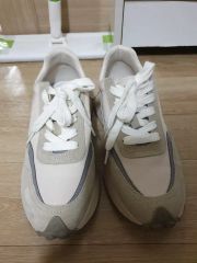 完売品 ZARA ザラ LUX バスケ スニーカー ベージュ系 | Mercari