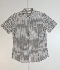 Calvin Klein カルバン・クライン メンズ CHECK 半袖 シャツ M