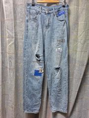 andar ice airdenim イージーワイドデニム Long L 美品 - メルカリ