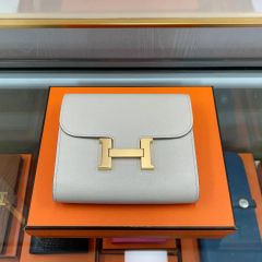 HERMESコンスタンススリム G刻印 エトゥープ エプソン ストラップ付き