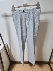ブルネロクチネリ リネン CHECK ズボン 44のサムネイル