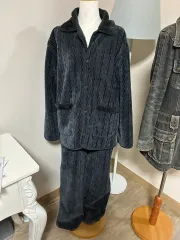 ネイビー コーデュロイ セットアップ