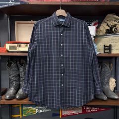 90年代 ポロラルフローレン レーヨンシャツ ブラックウォッチ XL