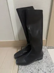 3cm 後ろジッパー ロングブーツ 245