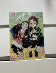 鬼滅の刃 (禰豆子 竈門 炭治郎) クリアファイル 原画 グッズ