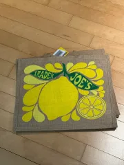 新品 Trader Joe's レモン/ライム ジュート エコバッグ