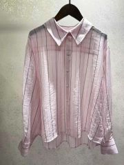 週末のお値下げ ミナペルホネン rytmi シャツ ピンク 38 - メルカリ