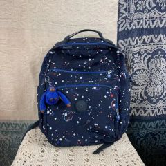 美品 Kipling キプリング デリアミニ 紺 メタルゴリラ - メルカリ