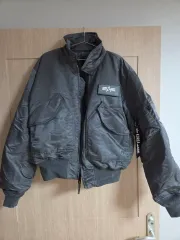 アルファインダストリーズ CWU45P パイロットジャンパー ミリタリー ジャケット ガンメタル グレー