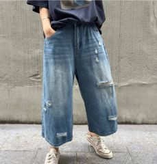 古着 フラボア frapbois ダーツサルエルパンツ デニム インディゴ