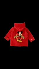 Poppins mickey mouse 赤 トグルボタン コート 95-105