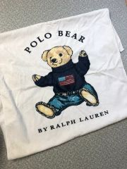 新品 ポロ ラルフローレン ビーチタオル 大判 イエロー ネイビー