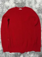 Helmut Lang ヘルムート・ラング レッド ディストレスト ニット XSのサムネイル