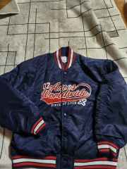 XLARGE スタジャン ネイビー レッド ジャケット - メルカリ