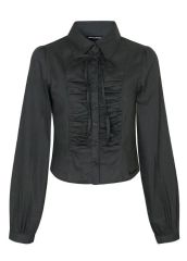 ラグアジェム FRONT FRILL COMPACT シャツ グレー LAGUA GEM | FRONT FRILL COMPACT シャツ (シャツ・ブラウス ) |SHEL