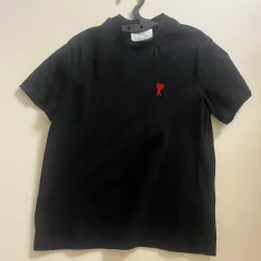 アミ スモール ハート 半袖Tシャツ ブラックのサムネイル