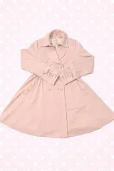 リズリサ リズメロ リボン ピンク トレンチ コート