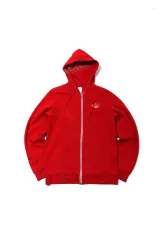ADIDAS 起毛 レッド フード ジップアップ size 95