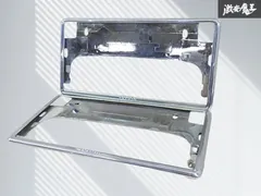 TOYOTA トヨタ 純正 汎用 ナンバープレート ナンバーフレーム ライセンスプレート カバー 枠 フレーム 2枚 メッキ 08407-00272 即納 棚のサムネイル