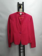 GIVENCHY ジバンシィ フランス製 ノーカラージャケット ピンク M 