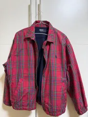 ポロラルフローレン CHECK アウター レッド S