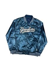デカロゴ】MLBヤンキース チームロゴ スタジャン ネイビー M ワン 