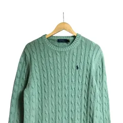 ポロラルフローレン ケーブル編み QR ニット
