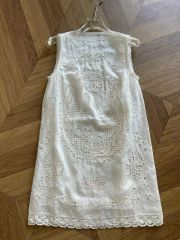 VALENTINO ROMAビジューノースリーブワンピース アイボリー 40/6