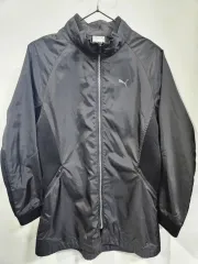 プーマ ブラック ウィンドブレーカー ジャケット S