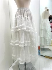 5段 スカート 長さ調整可能 Little Dipper ホワイト　ロリィタ 5段 スカート 長さ調整可能 Little Dipper ホワイト ロリィタ - メルカリ