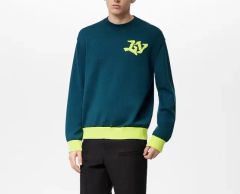 ルイヴィトン XS インタルシアボタンニットジャケット 20AW ネイビー