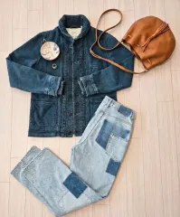 **M2squared**のインディゴ ダイング ニット ショコラ カラー