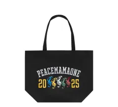 PEACEMAMAONE エコバッグ ブラック　MAMAコラボ ポップアップ限定 MAMA Awards × PEACEMINUSONE のコラボレーションコレクション