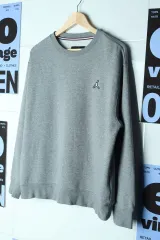 (XL) ジョーダン スウェット Tシャツ グレー メランジ 起毛-17690のサムネイル
