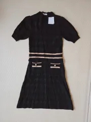 新品) サンドロ Sandro ニット/ジャカード パータン ONE PIECEのサムネイル