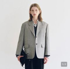 CLANE OVER SHOULDER PEAKED LAPEL COAT - メルカリ