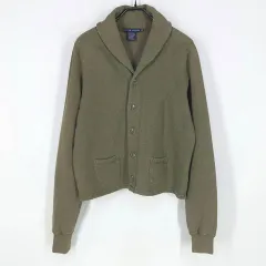 ラルフローレン レディース 秋冬 コットン カーディガン ライトグリーン (HU43167)