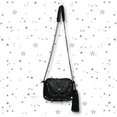 DIANA ハート型装飾 トートバッグ ブラック - メルカリ