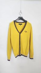 BEAMS GOLF ボーダー カーディガン 紺 M - メルカリ