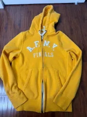 Abercrombie & Fitch ヴィンテージ A F NY FINALS マッスル フィット フード ジップアップ