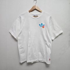H3☆アディダスオリジナル☆Tシャツ☆ワンポイント刺繍ロゴ☆バック 
