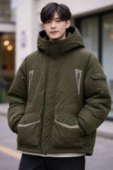 【bleme】ファイヤーマン 中綿ブルゾン カーキ 本日限定価格】 blemeファイヤーマン 中綿ブルゾン - メルカリ