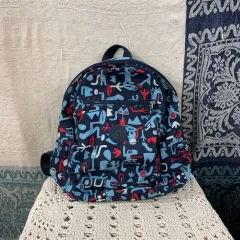F Kipling ヴィンテージ パターン ナイロン バックパック バッグのサムネイル